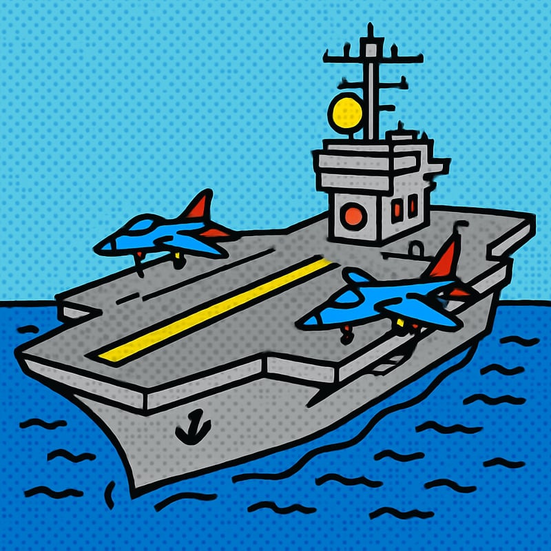 A modern aircraft carrier is basically a floating city with a runway on top.