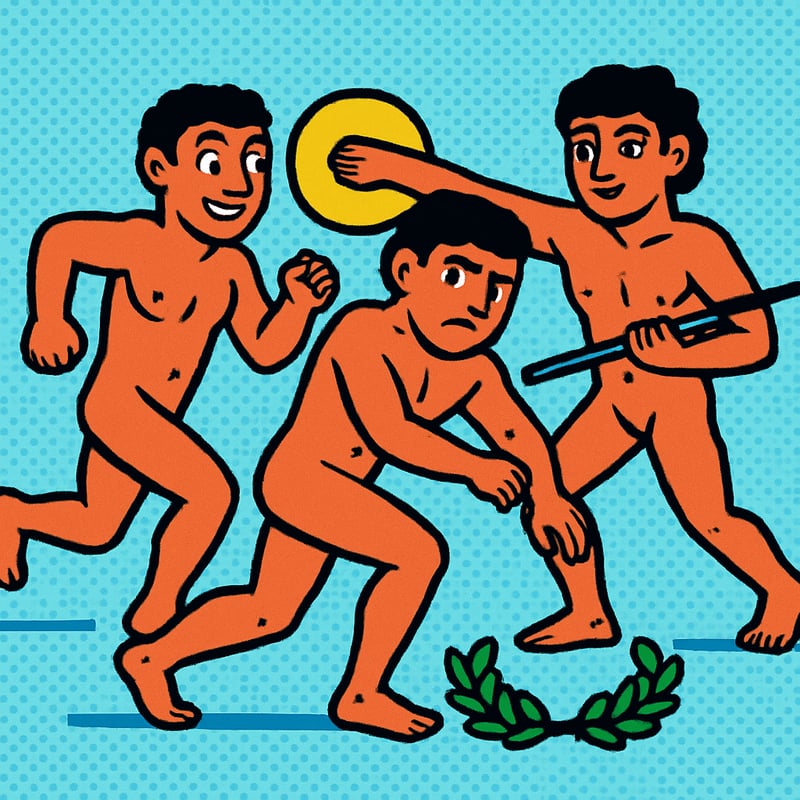 Athletes in the ancient Olympics competed completely naked.
