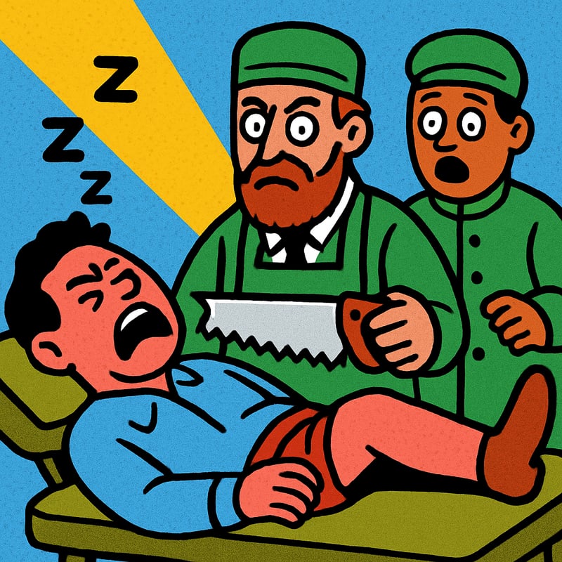 Before anesthesia, surgeons were judged on how fast they could cut.