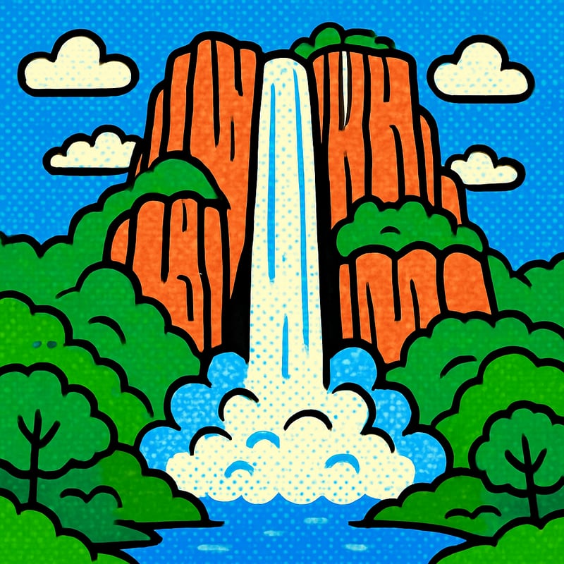 Angel Falls is so tall the water turns to mist before hitting the ground.