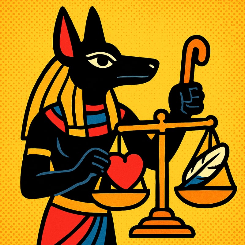 Anubis was the jackal-headed Egyptian god who guided souls to the afterlife.