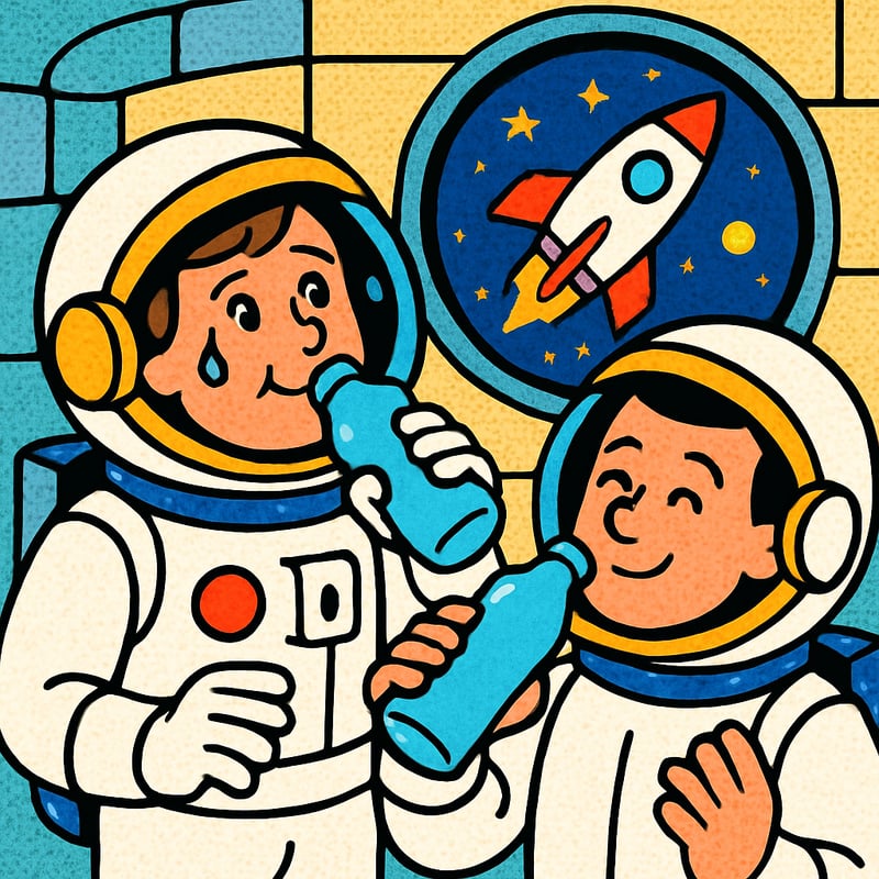 Astronauts on the space station drink their own recycled sweat.