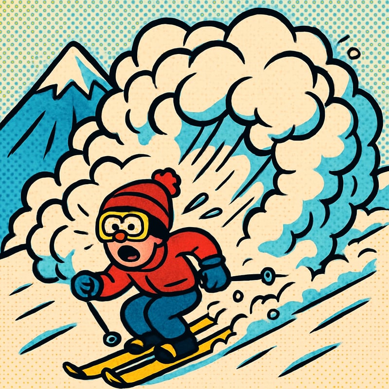 An avalanche can hit 60 miles per hour in seconds.