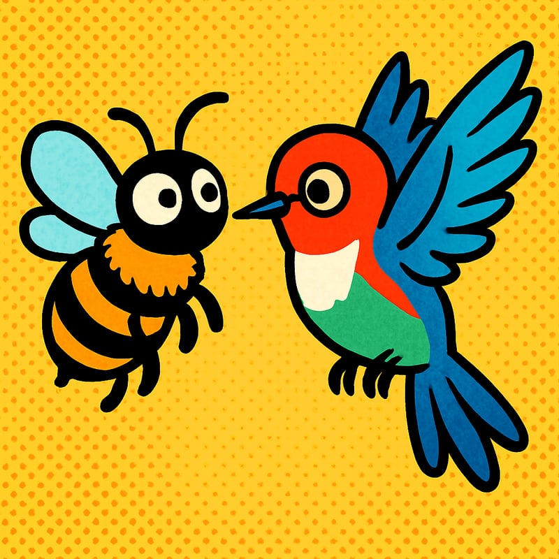 The bee hummingbird is so small it gets mistaken for a bee.