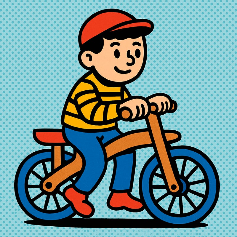 The first bicycle had no pedals.
