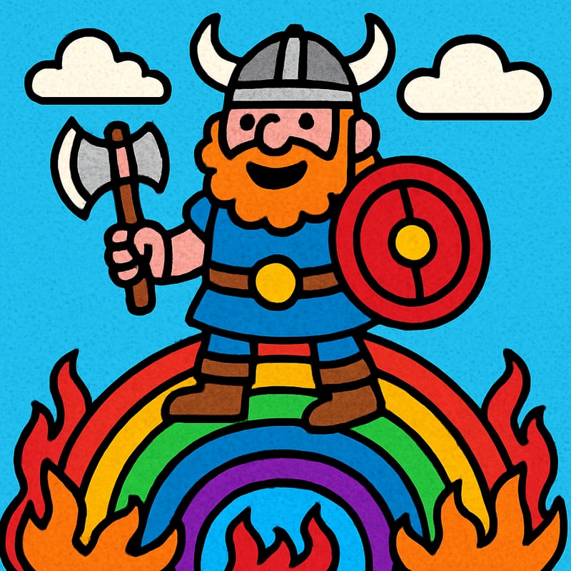 The Vikings believed a rainbow bridge connected Earth to the home of the gods.