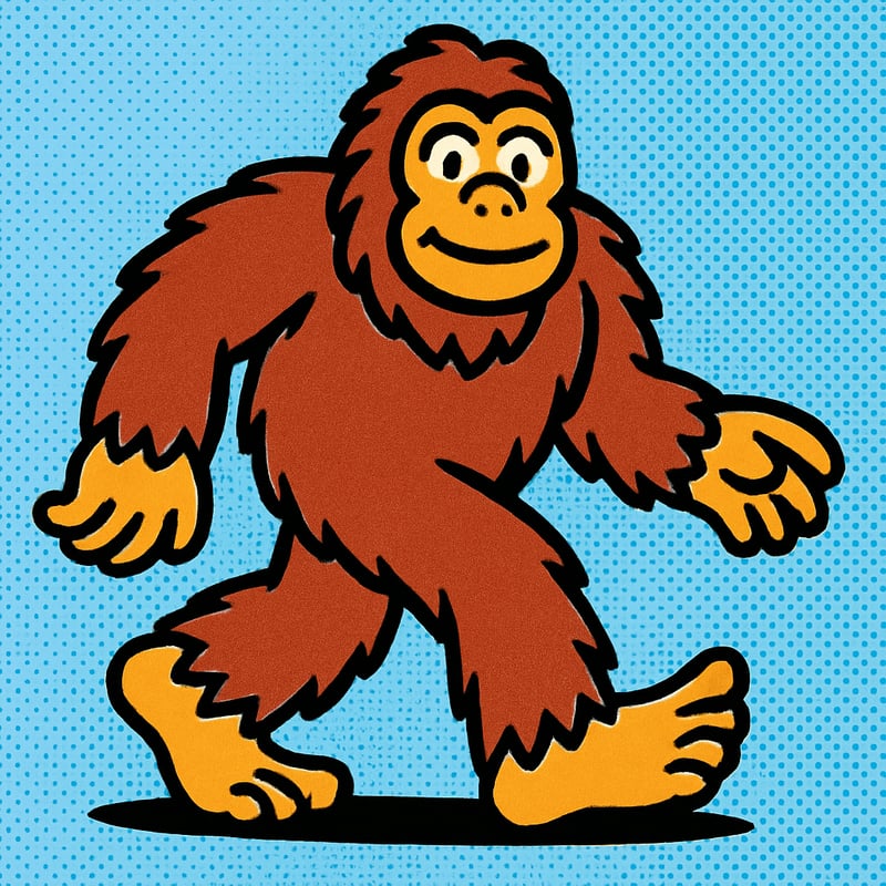 Bigfoot is a giant hairy creature said to live in the forests of North America.