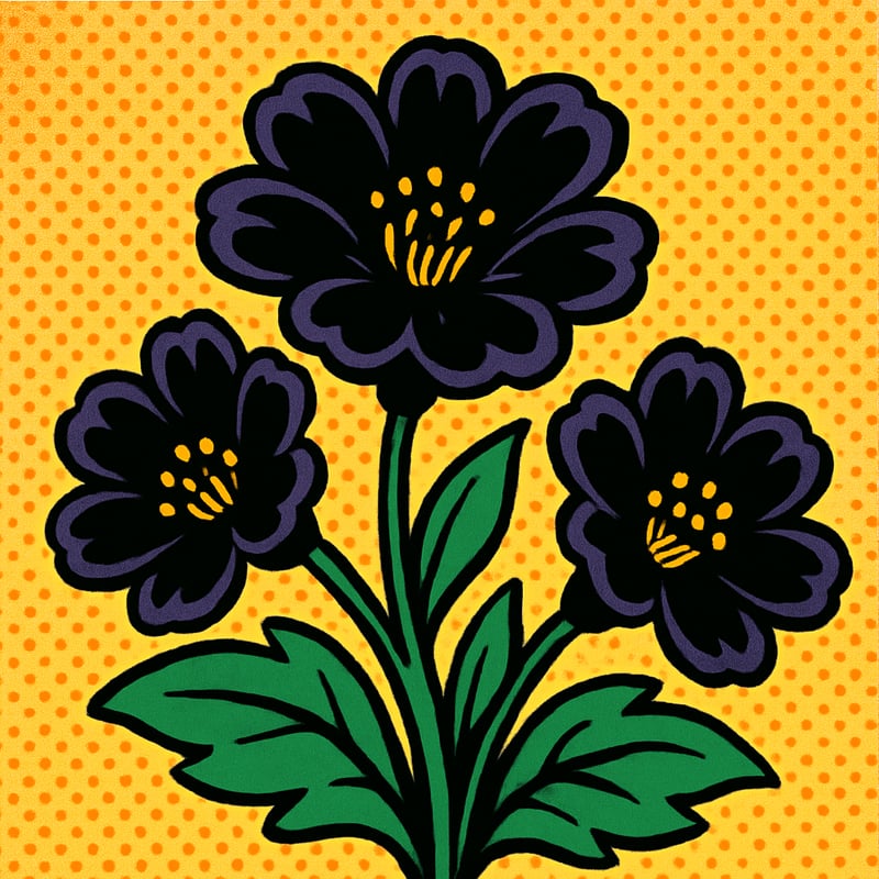 Truly black flowers don't actually exist anywhere in nature.