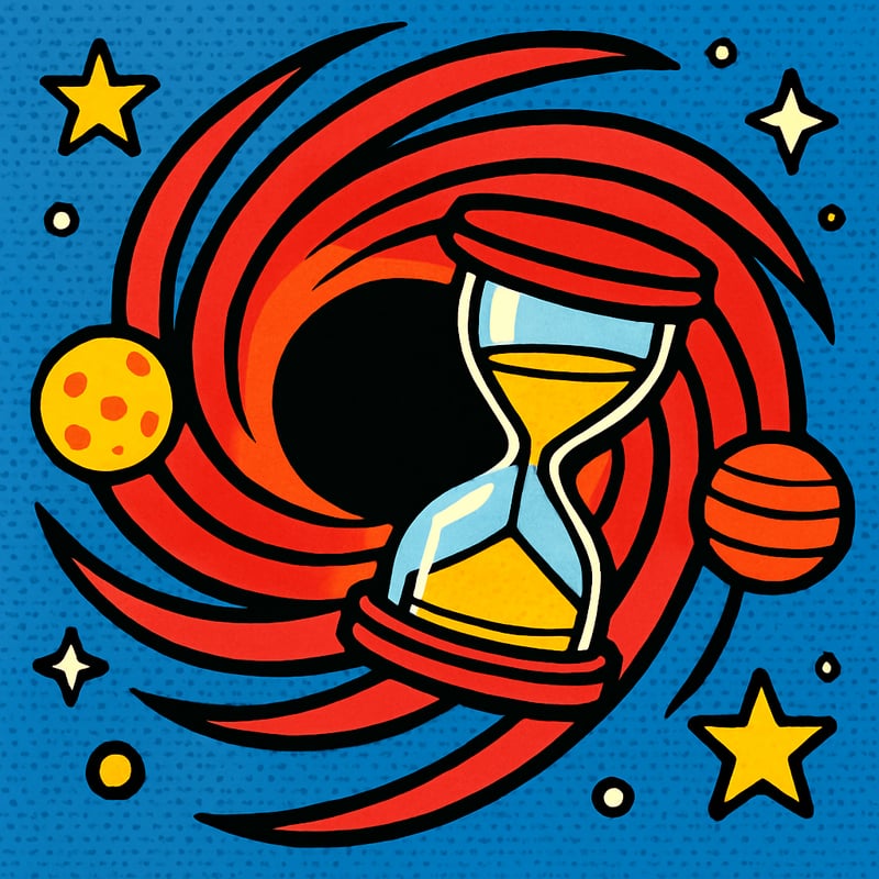 Time literally slows down near a black hole.