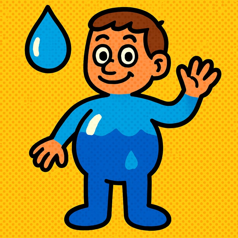 You're about 60% water.