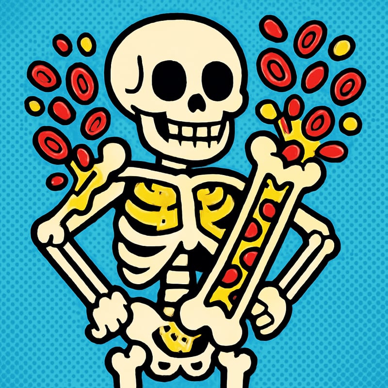 Your bones are constantly making fresh blood.