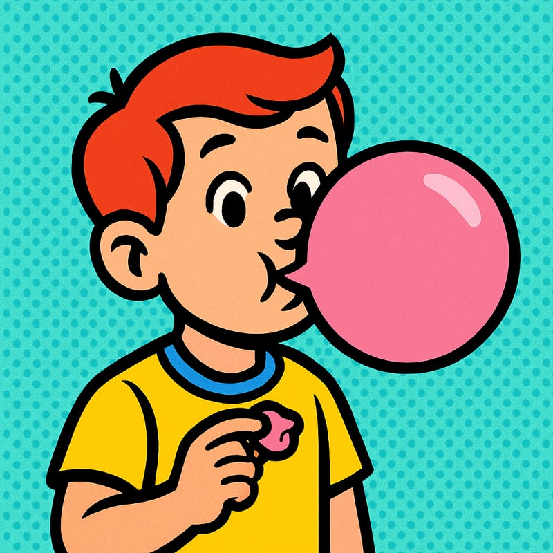 Bubble gum is pink because that is all the inventor had left.