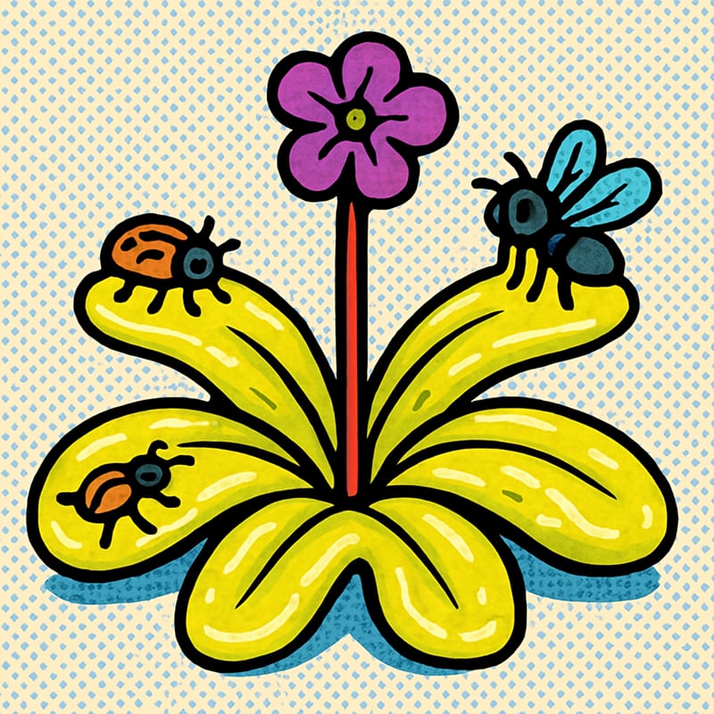 Butterworts catch bugs with leaves that feel like greasy butter.