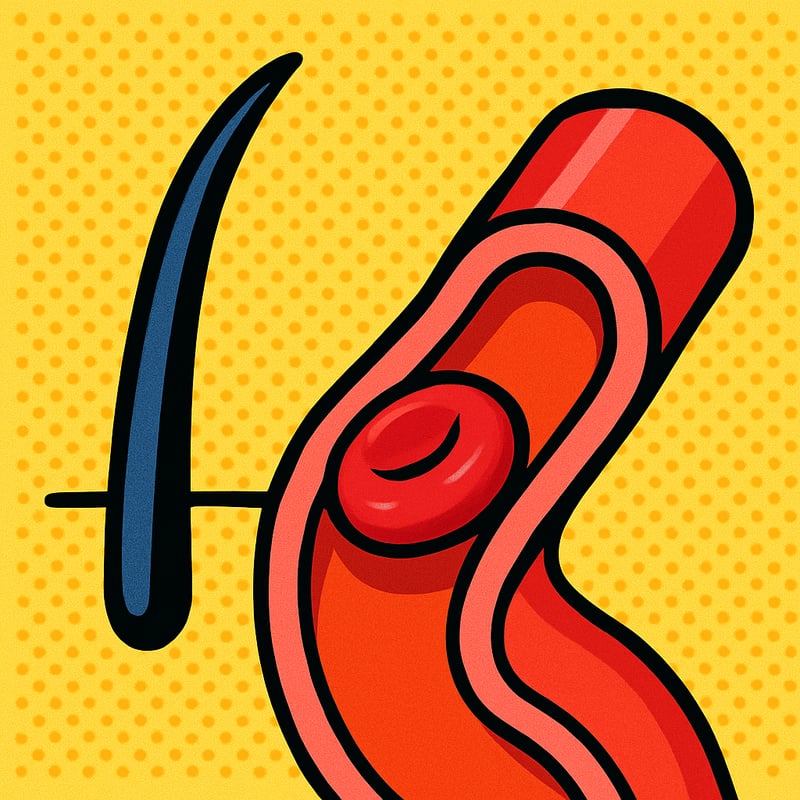 Your smallest blood vessels are narrower than a hair.