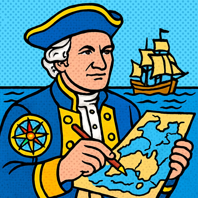 Captain James Cook mapped more of the Pacific Ocean than anyone in history.