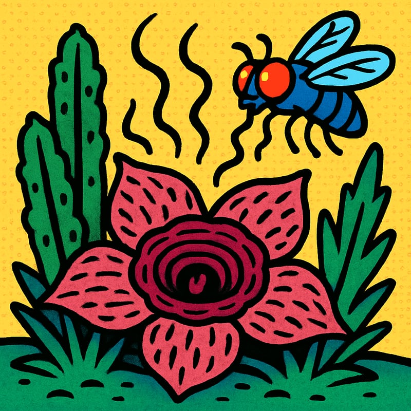 Some flowers smell like rotting meat on purpose - to trick flies into pollinating them.