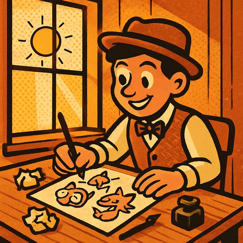 A cartoonist was once fired from a newspaper for "not being creative enough."