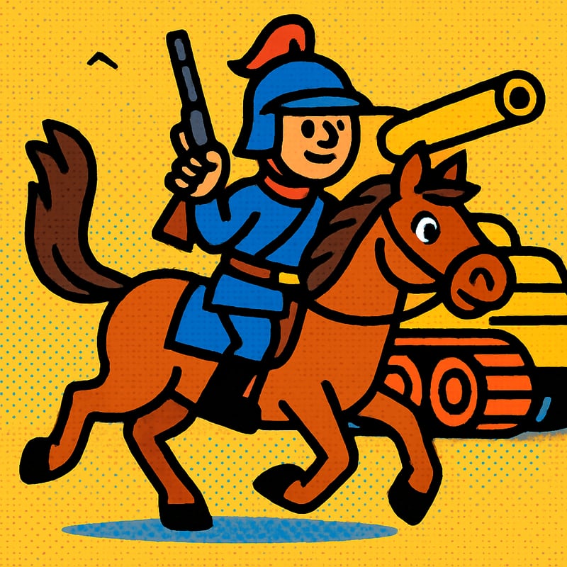 Armies used horse cavalry in battle for over 3,000 years before tanks took over.