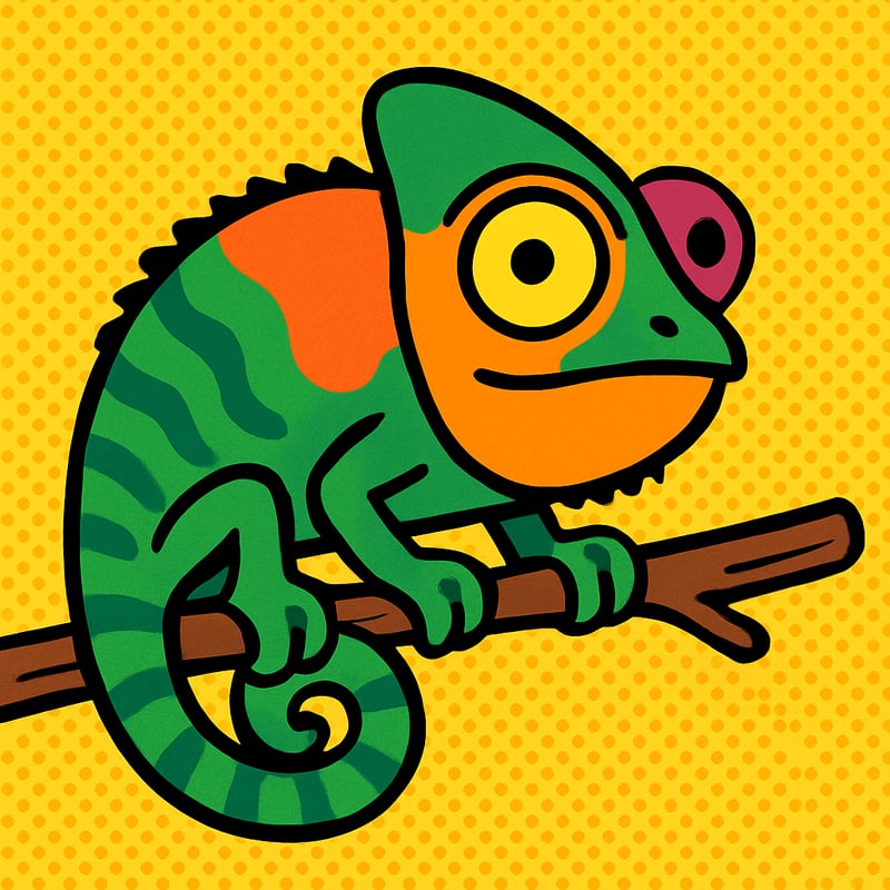Chameleons change color to talk - not just to hide.