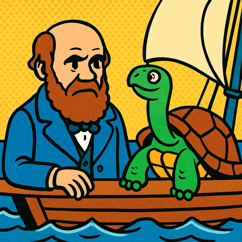 Charles Darwin spent almost 5 years sailing the world on HMS Beagle.
