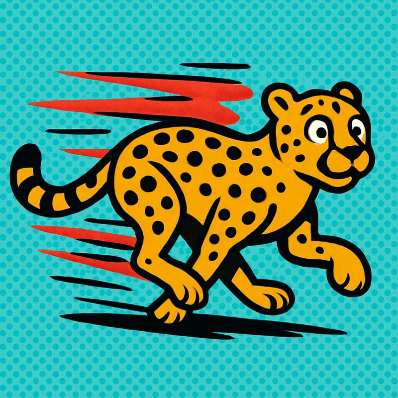A cheetah can go from 0 to 60 mph in 3 seconds.