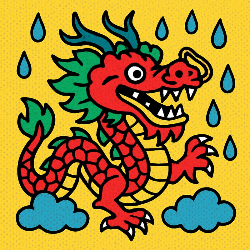 Chinese dragons bring rain and good luck instead of fire and danger.