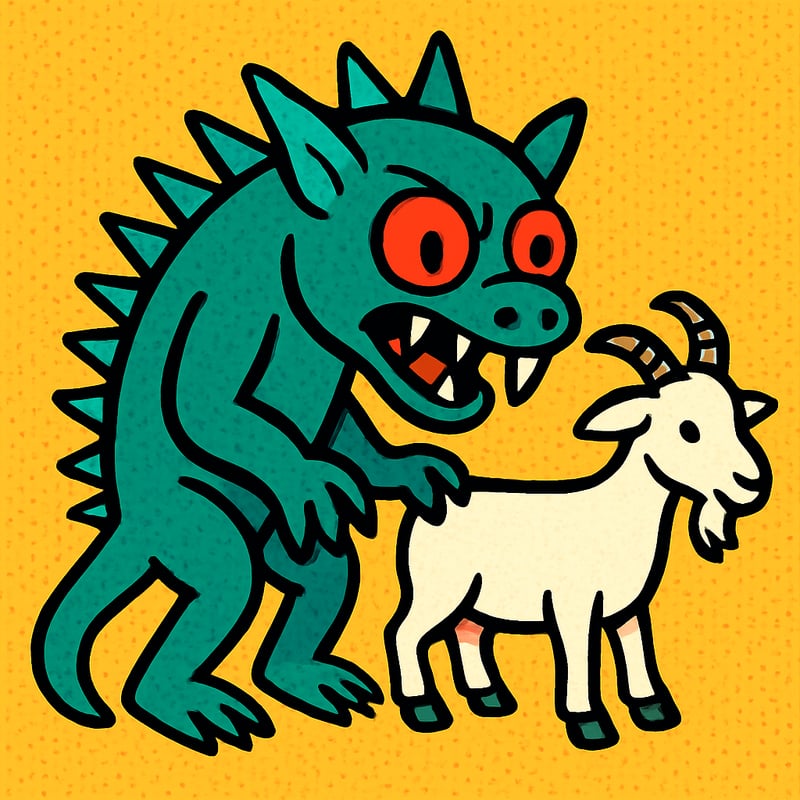 The Chupacabra is a Latin American cryptid said to attack farm animals at night.