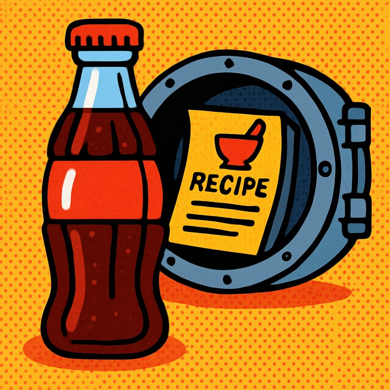 The recipe for Coca-Cola is locked in a vault.