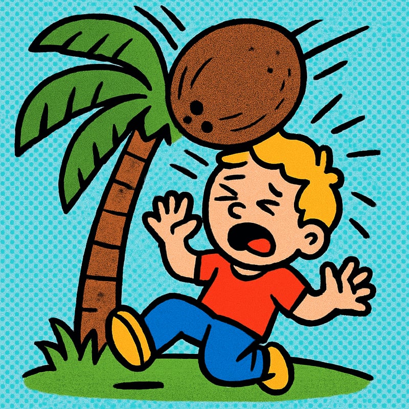 Falling coconuts hurt more people than sharks every year.