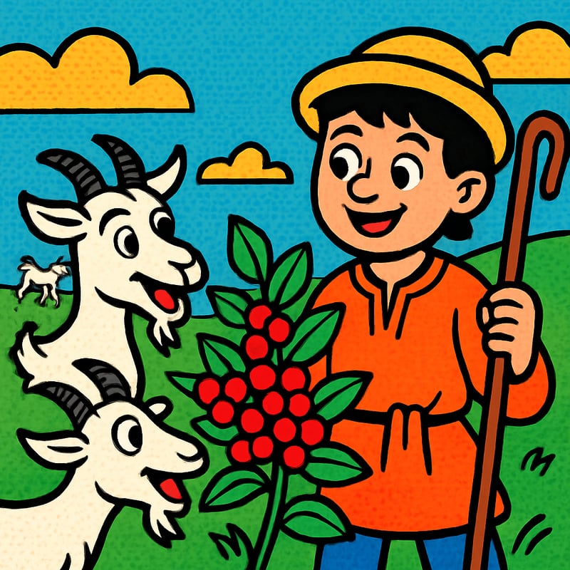 Coffee was discovered by a goat herder, according to legend.