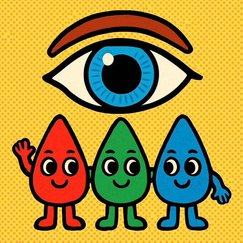 You see color using just three types of cells.