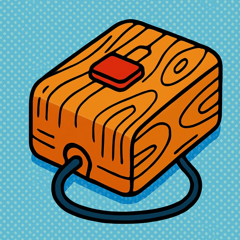 The first computer mouse was a small wooden block.