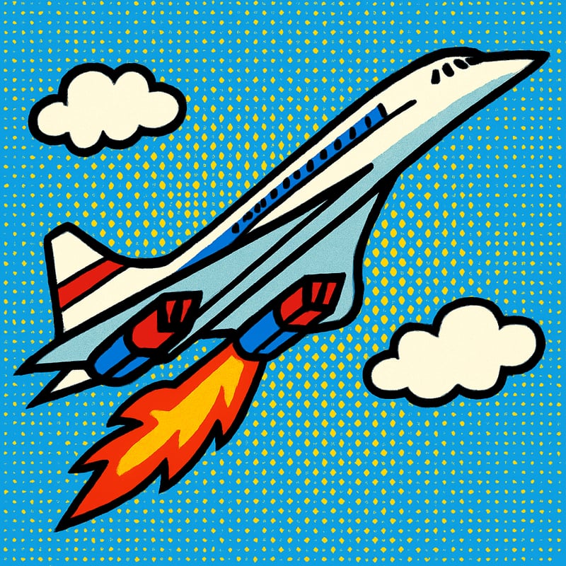 Concorde flew passengers faster than a rifle bullet.