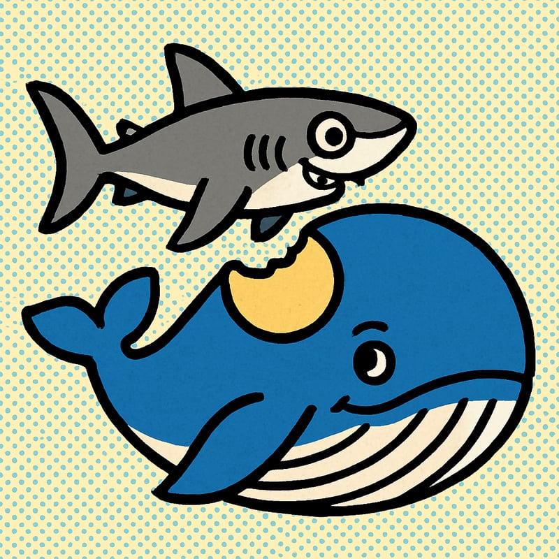 There's a small shark that bites round chunks out of whales.