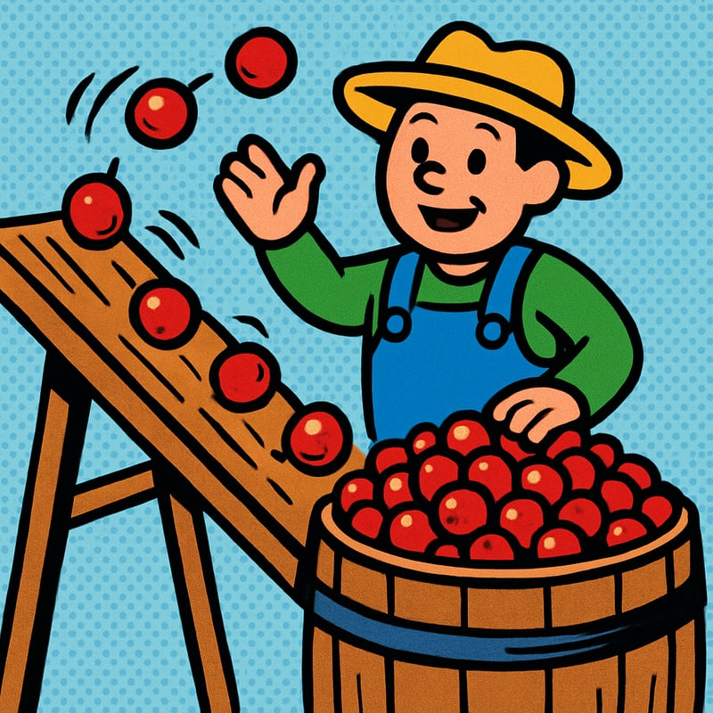 Cranberries bounce when they are ripe.