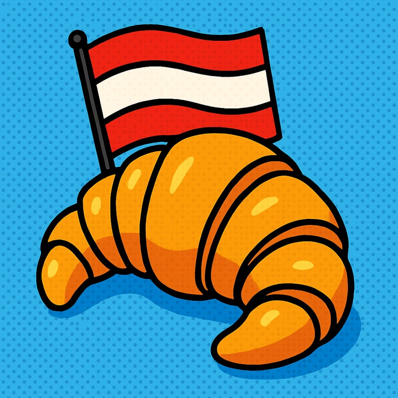 Croissants are originally from Austria, not France.