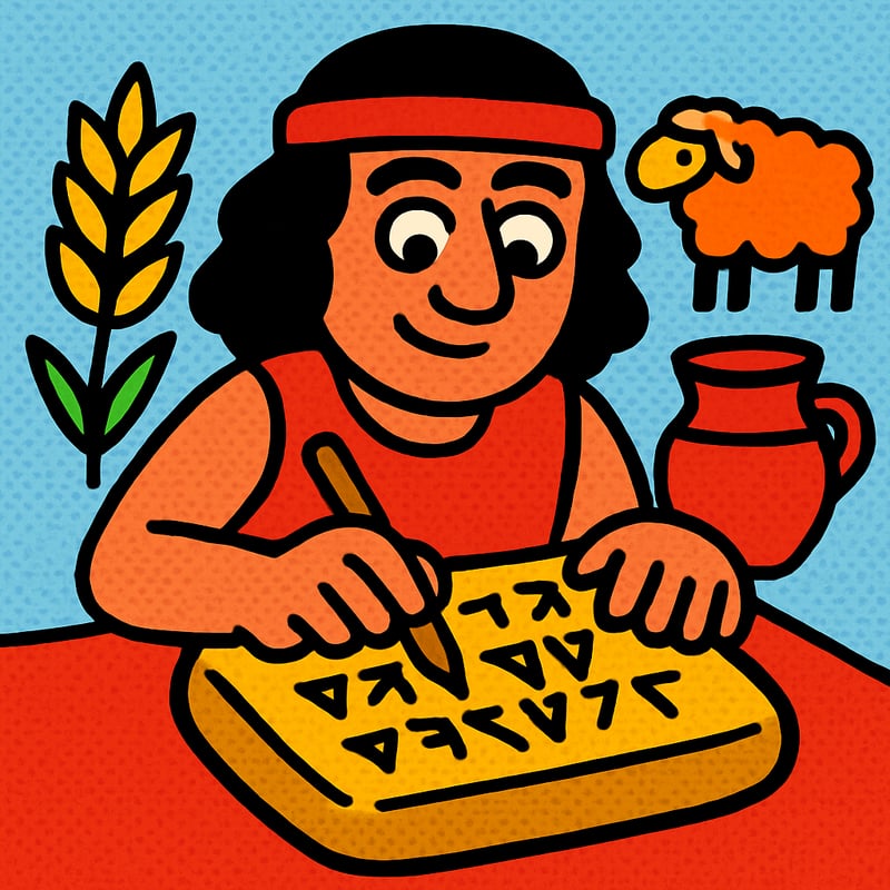 The oldest known writing was pressed into clay with a reed over 5,000 years ago.