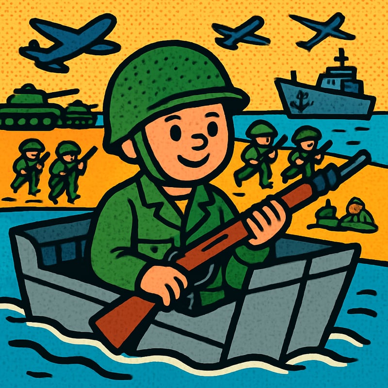 D-Day was the largest seaborne invasion in history.