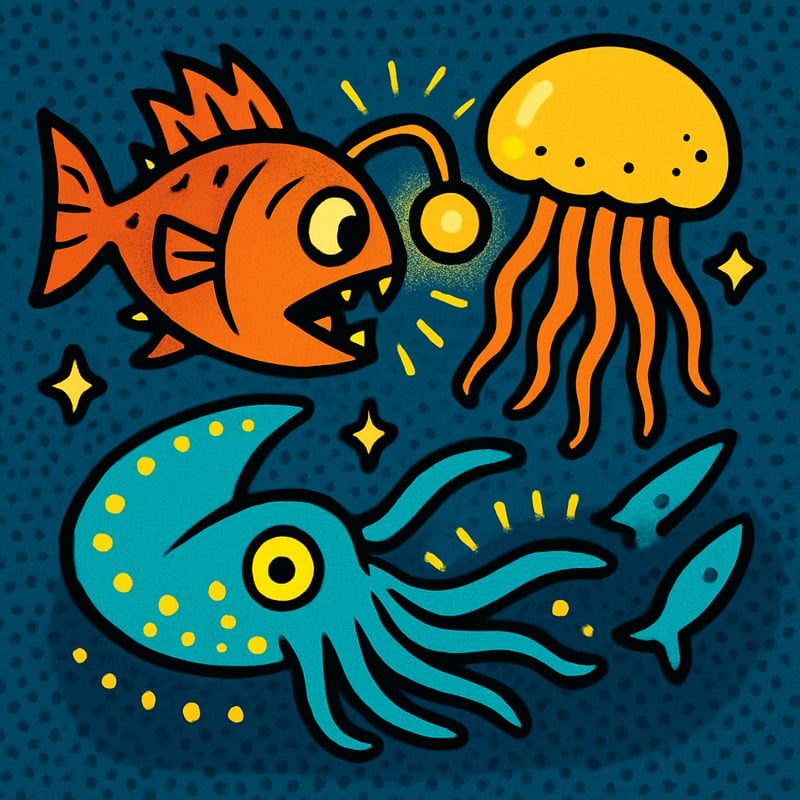 3 in 4 deep-sea animals make their own light.