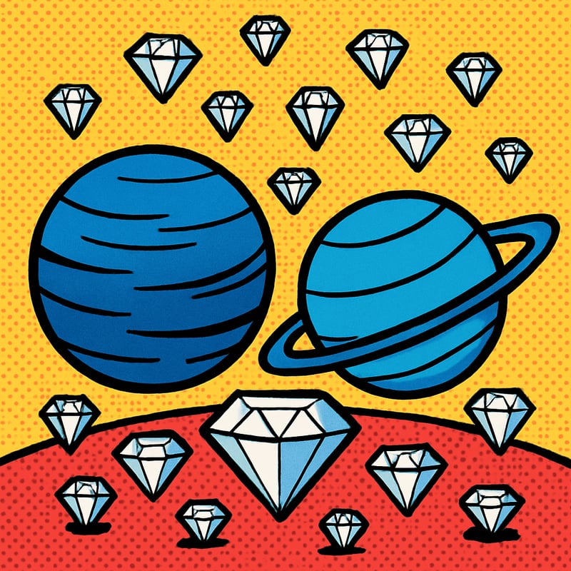 Diamond rain falls on Neptune and Uranus.