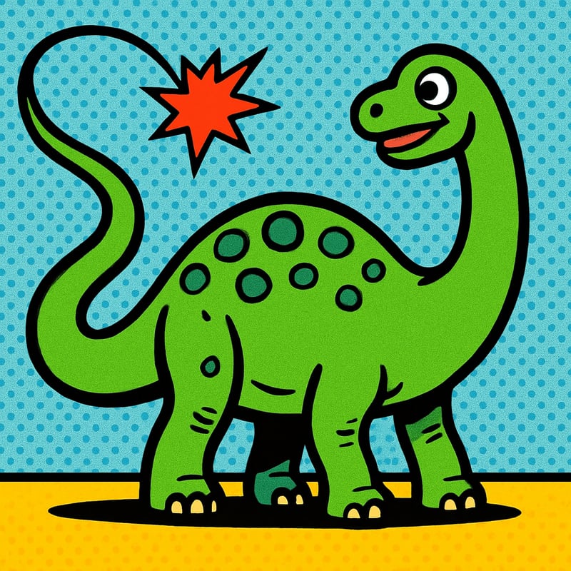 Diplodocus had a tail like a giant whip - 80 bones long.