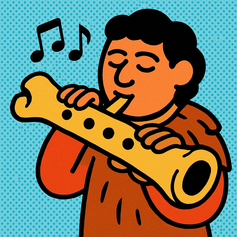The oldest musical instrument is a 60,000-year-old bone flute.