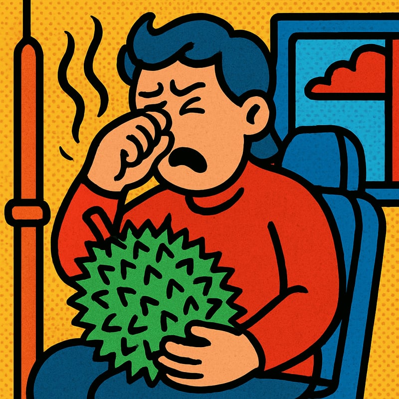 Durian smells so bad it is banned on Singapore buses.