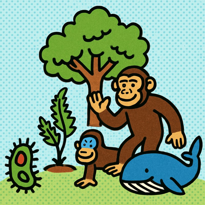 Every living thing alive today evolved from earlier forms over billions of years.