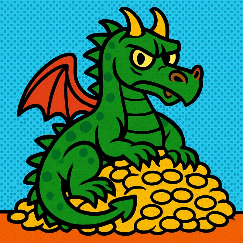 A Norse dragon named Fafnir hoarded so much gold he could not stop guarding it.