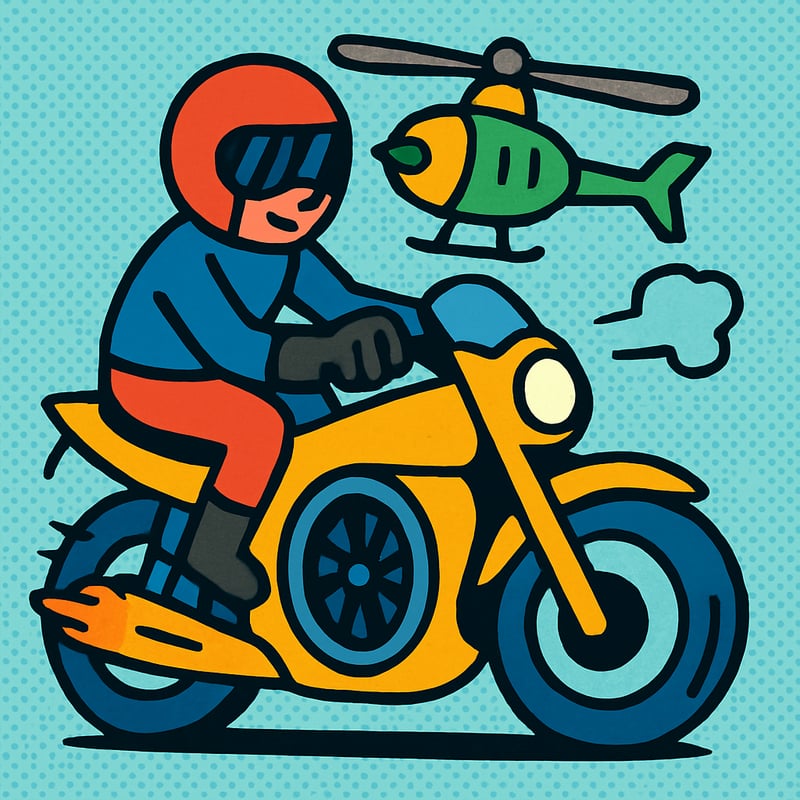 The fastest production motorcycle has a helicopter engine.