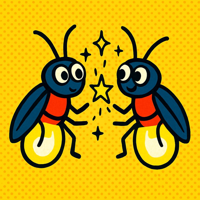 Fireflies "talk" to each other by flashing in patterns.
