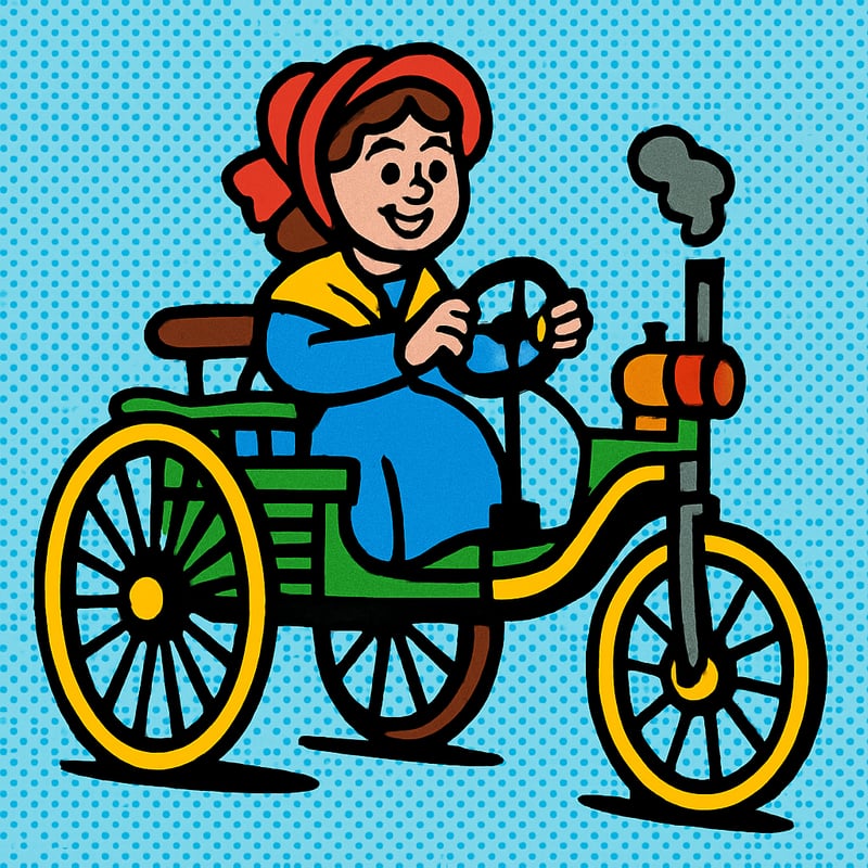 The first modern car had only three wheels.