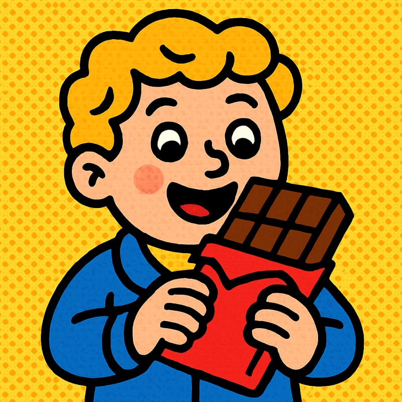 The first chocolate bar was made in England in 1847.