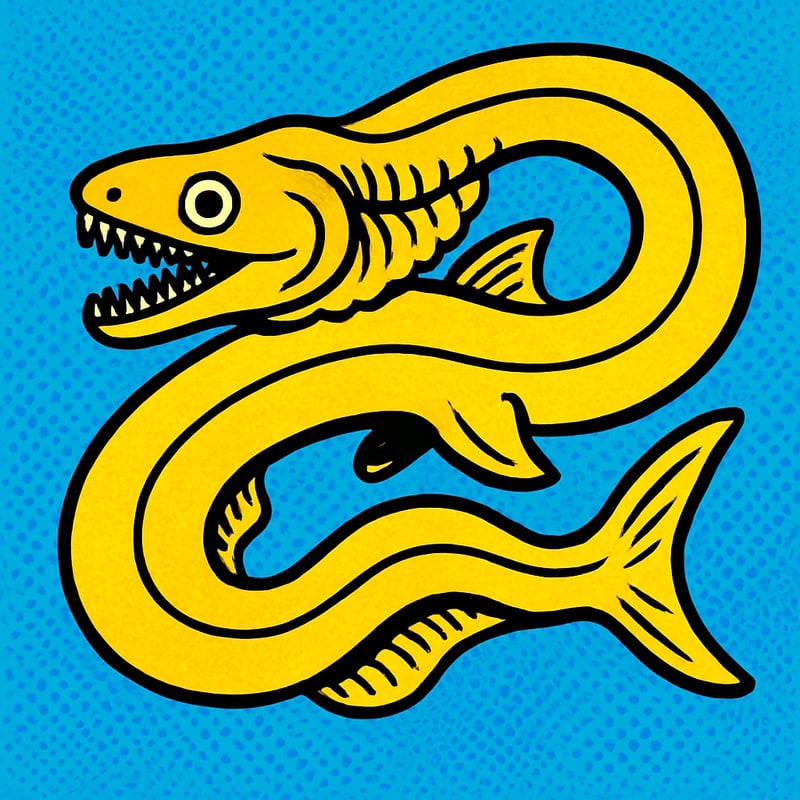 The frilled shark looks like a living prehistoric snake.